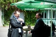 Discussion at coffee breaks